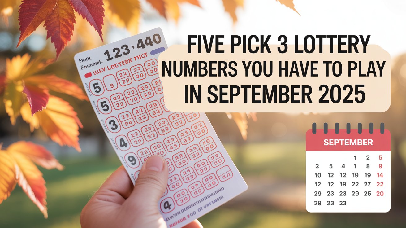 Five Pick 3 Lottery Numbers You Have To Play In September 2025