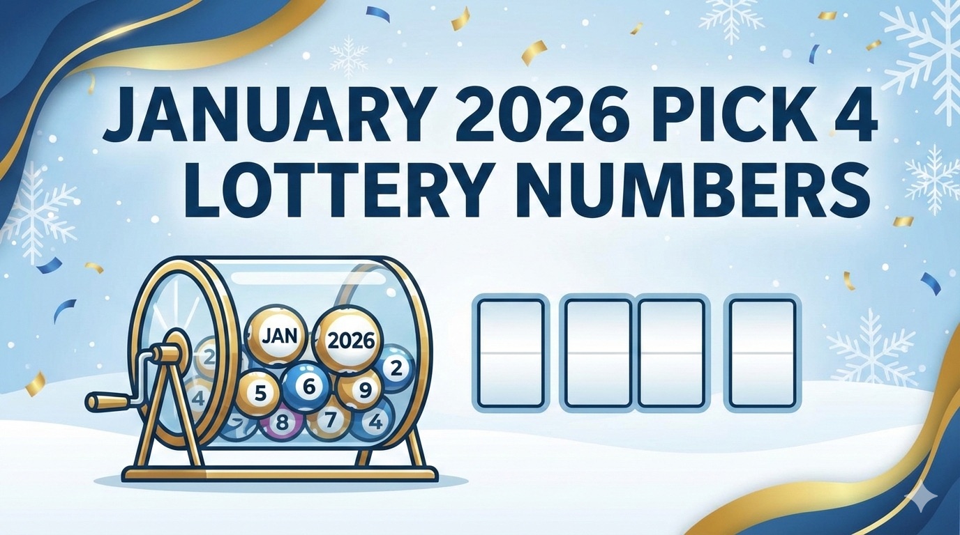 January 2026 Pick 4 Lottery Numbers