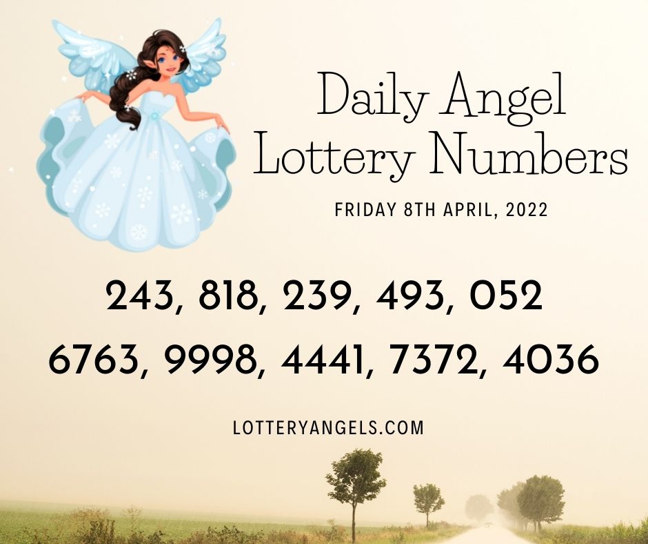 Daily Lucky Lottery Numbers for Friday the 8th April 2022