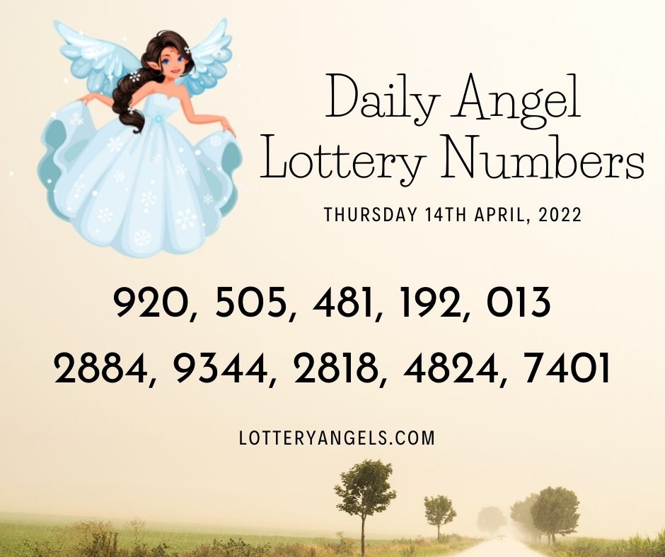 Daily Lucky Lottery Numbers for Thursday the 14th April 2022
