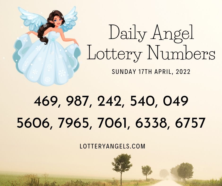 Daily Lucky Lottery Numbers for Sunday the 17th April 2022