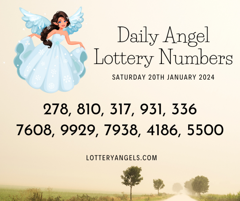 Daily Lucky Lottery Numbers for Saturday the 20th January 2024