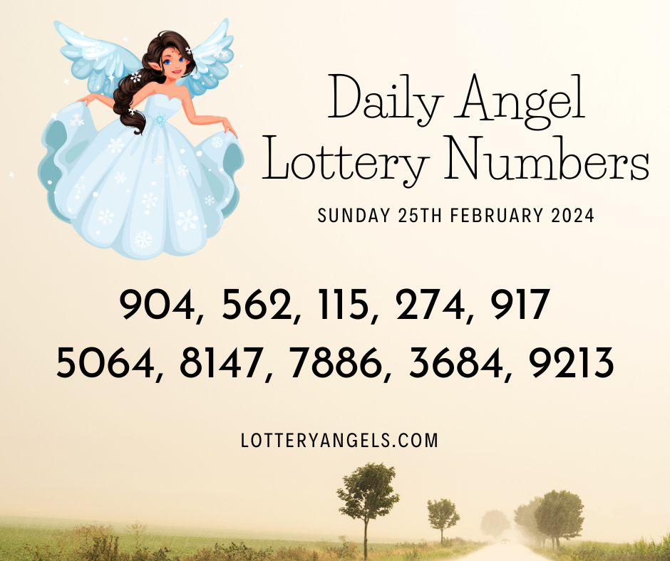 Daily Lucky Lottery Numbers for Sunday the 25th February 2024