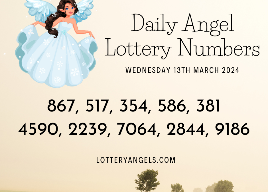 Daily Lucky Lottery Numbers for Wednesday the 13th March 2024