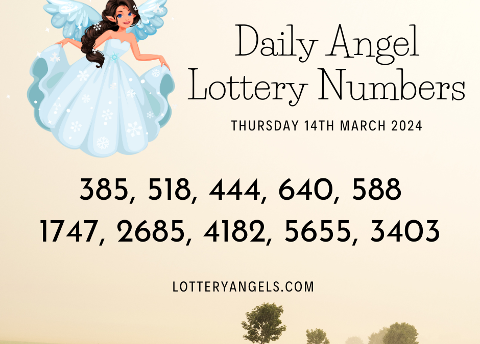 Daily Lucky Lottery Numbers for Thursday the 14th March 2024