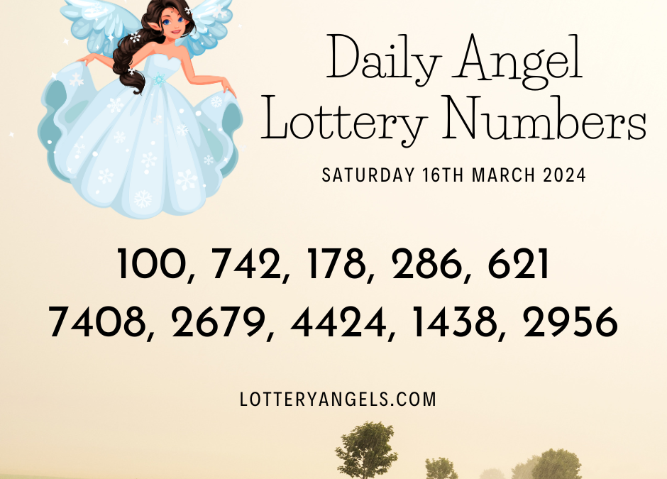 Daily Lucky Lottery Numbers for Saturday the 16th March 2024