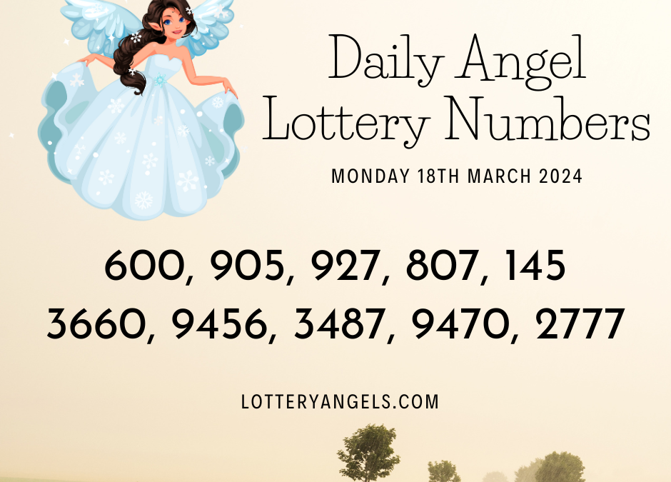 Daily Lucky Lottery Numbers for Monday the 18th March 2024