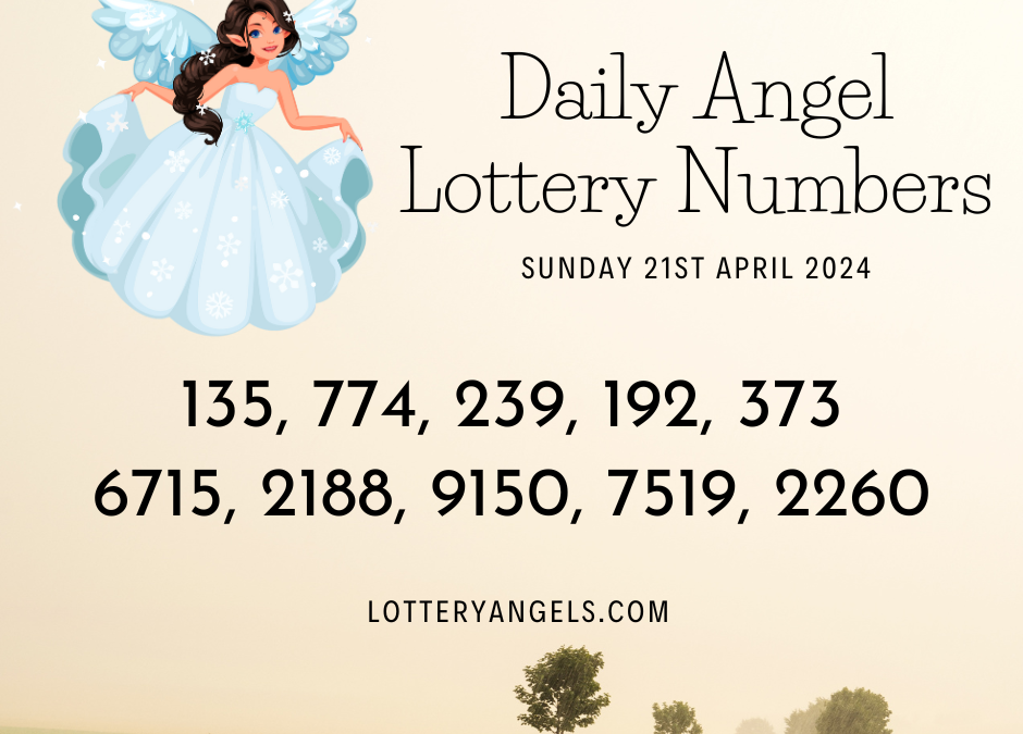 Daily Lucky Lottery Numbers for Sunday the 21st April 2024