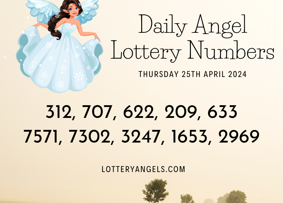Daily Lucky Lottery Numbers for Thursday the 25th April 2024