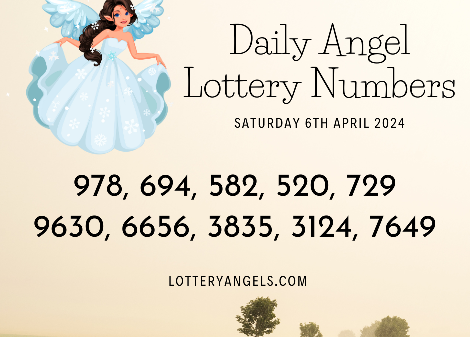 Daily Lucky Lottery Numbers for Saturday the 6th April 2024