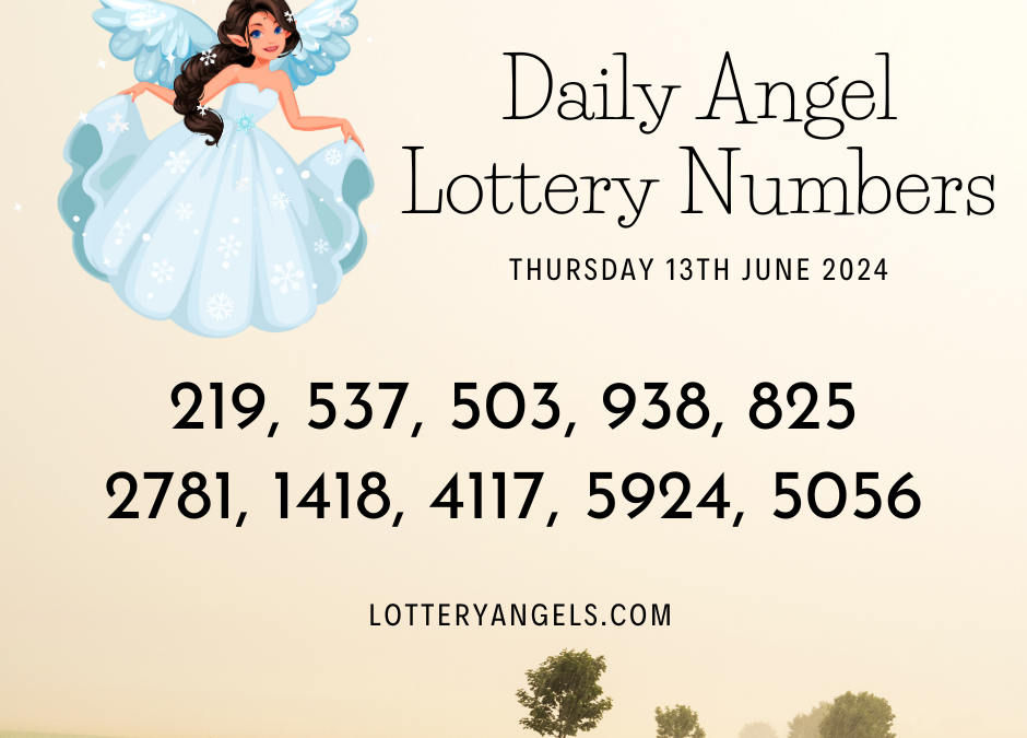 Daily Lucky Lottery Numbers for Thursday the 13th June 2024