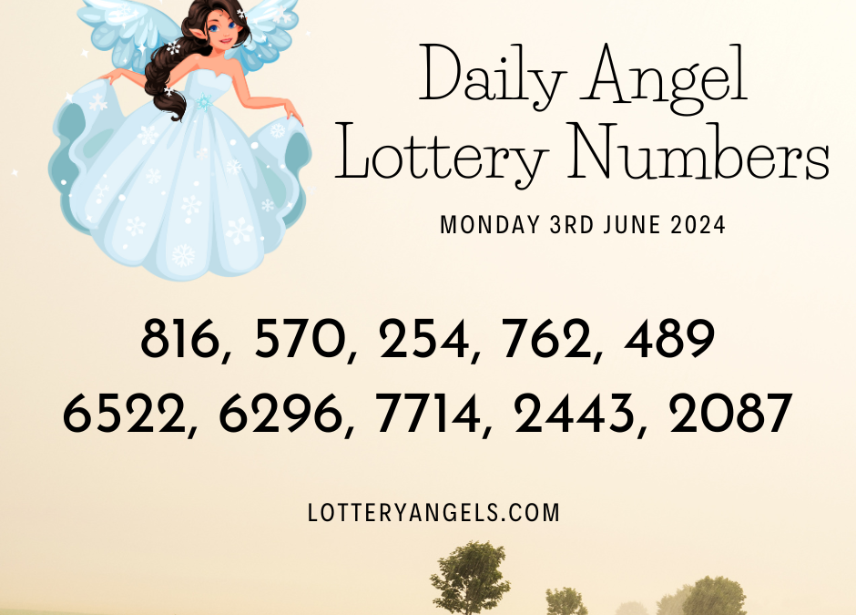 Daily Lucky Lottery Numbers for Monday the 3rd June 2024