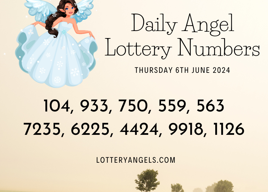 Daily Lucky Lottery Numbers for Thursday the 6th June 2024