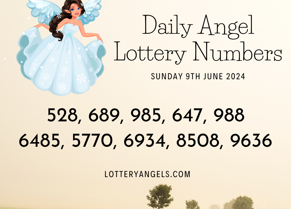 Daily Lucky Lottery Numbers for Sunday the 9th June 2024