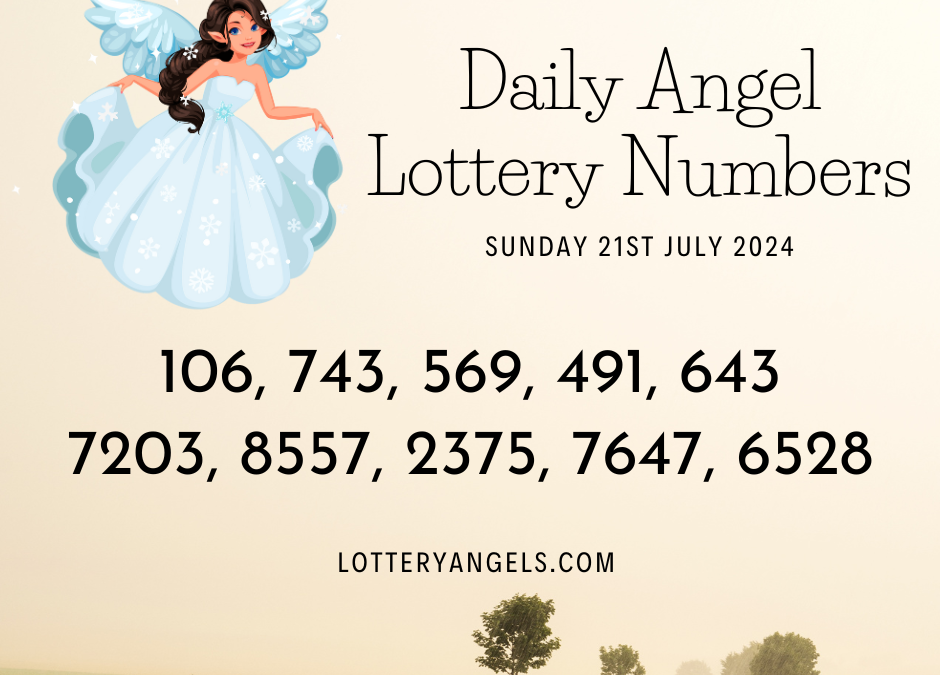 Daily Lucky Lottery Numbers for Sunday the 21st July 2024