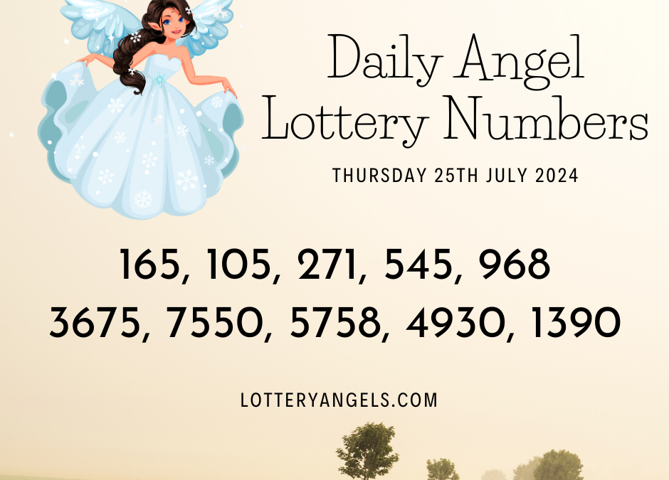 Daily Lucky Lottery Numbers for Thursday the 25th July 2024