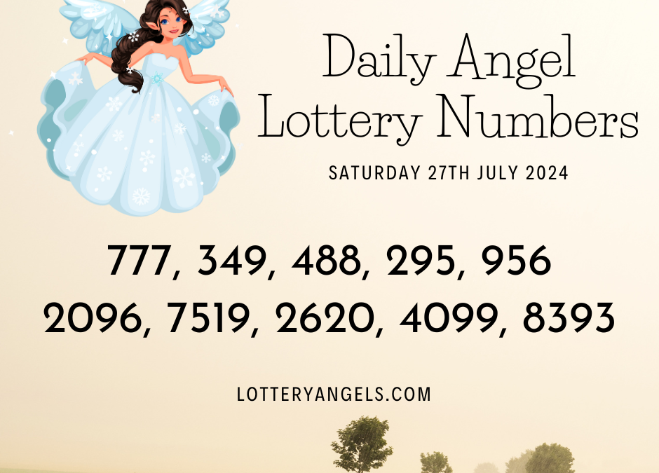 Daily Lucky Lottery Numbers for Saturday the 27th July 2024