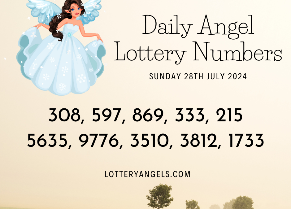 Daily Lucky Lottery Numbers for Sunday the 28th July 2024