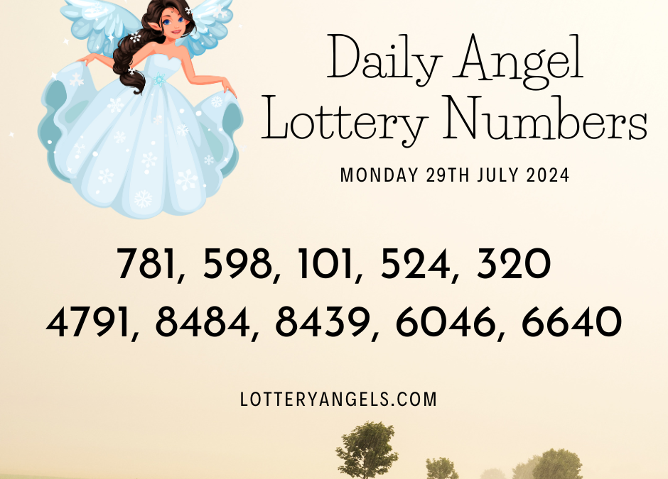 Daily Lucky Lottery Numbers for Monday the 29th July 2024