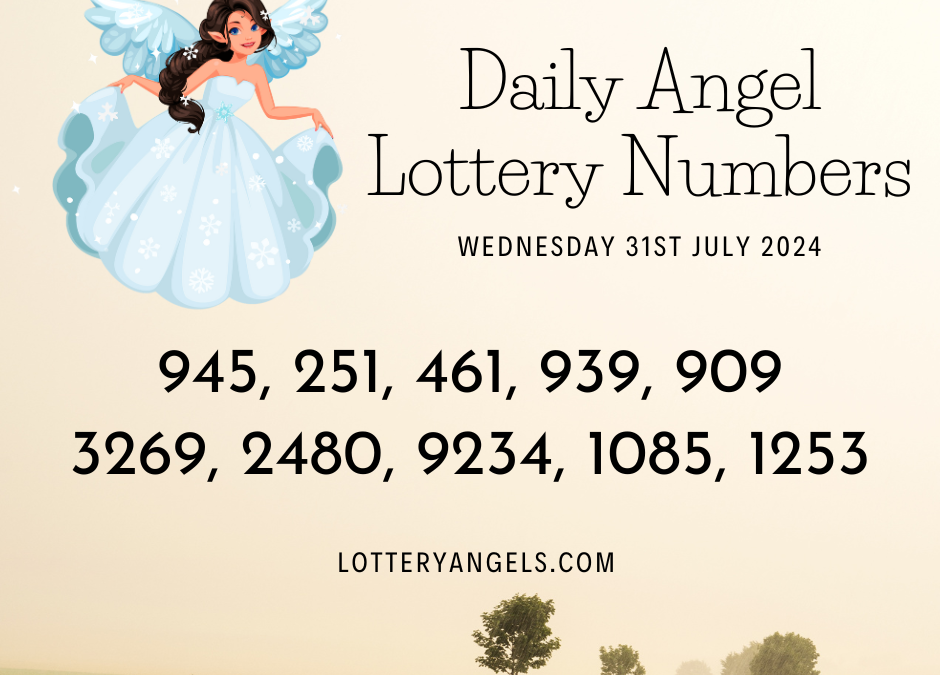 Daily Lucky Lottery Numbers for Wednesday the 31st July 2024