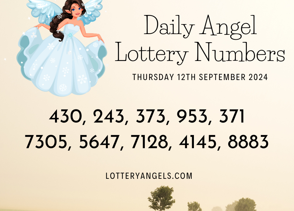 Daily Lucky Lottery Numbers for Thursday the 12th September 2024