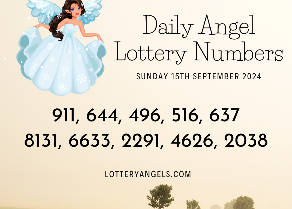 Daily Lucky Lottery Numbers for Sunday the 15th September 2024