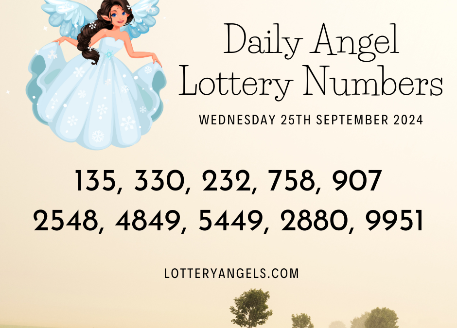 Daily Lucky Lottery Numbers for Sunday the 25th August 2024