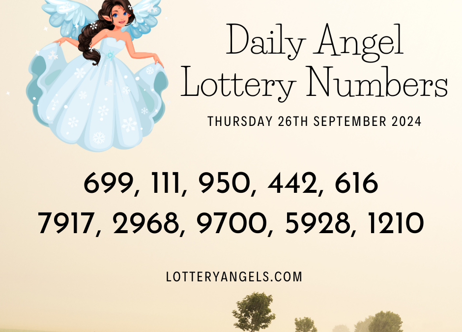 Daily Lucky Lottery Numbers for Monday the 26th August 2024