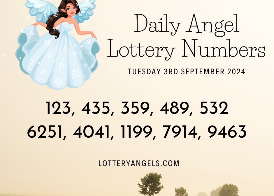 Daily Lucky Lottery Numbers for Tuesday the 3rd September 2024